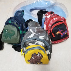 Kids Dino Print Crossbody Bag Messenger Bag Adjustable Straps