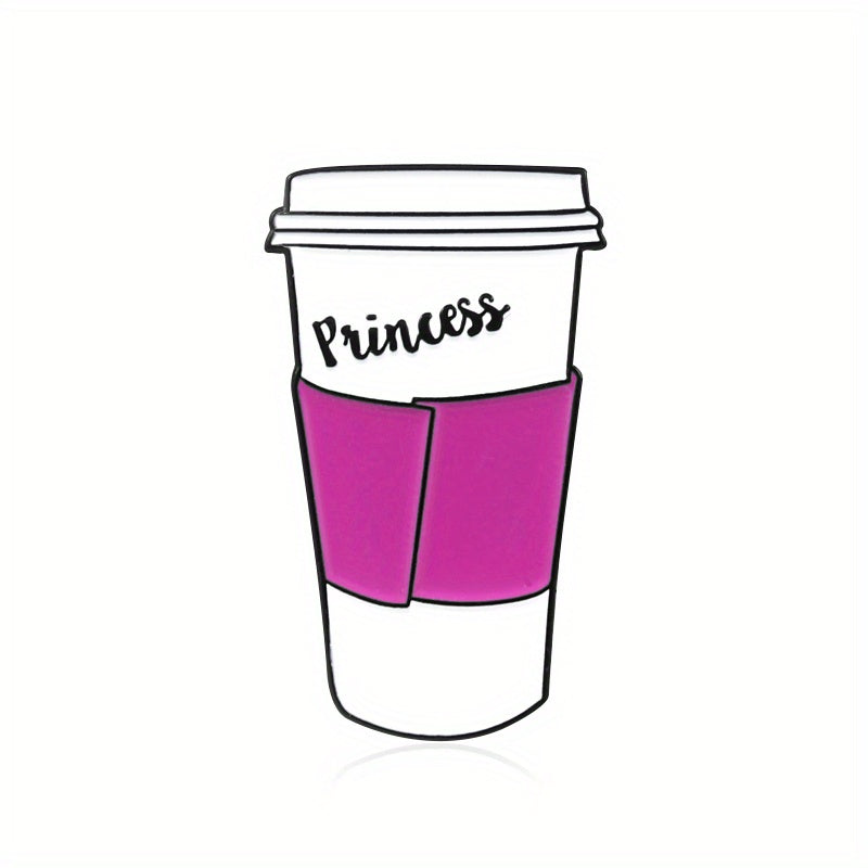 Cartoon Milk Tea and Coffee Cup Brooch Pin for Backpacks Clothing and Hats