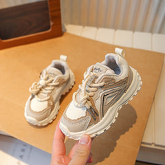 Boys Mesh Chunky Shoes with Buckle Non Slip Sneakers for Kids