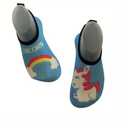 Girl's Unicorn & Rainbow Water Socks Quick Dry Shoes