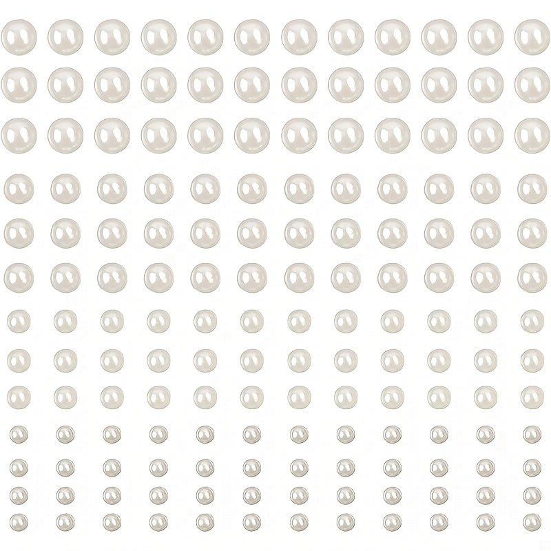 282pcs Pearl Stickers Facial Nail Art DIY Crafts