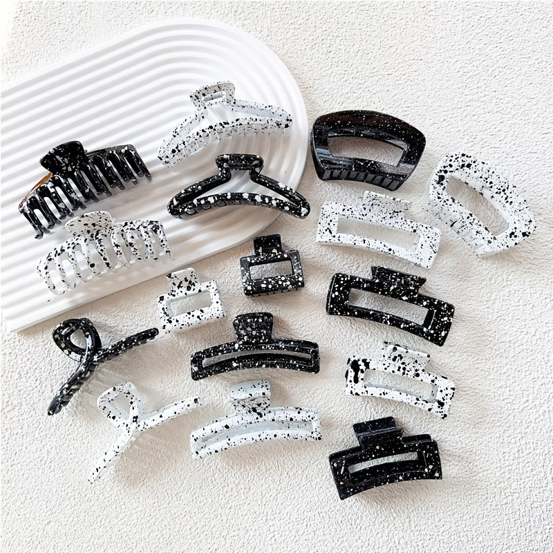 Ink Hair Claw For Girls Strong Grip Jaw Clip For Thick Hair 8pcs