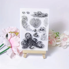 Marine Life Clear Stamps for Card Making and Scrapbooking
