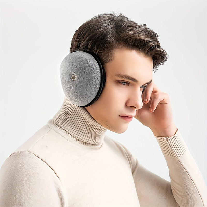 Plush Earmuffs with Built-in Earpiece Winter Warmers