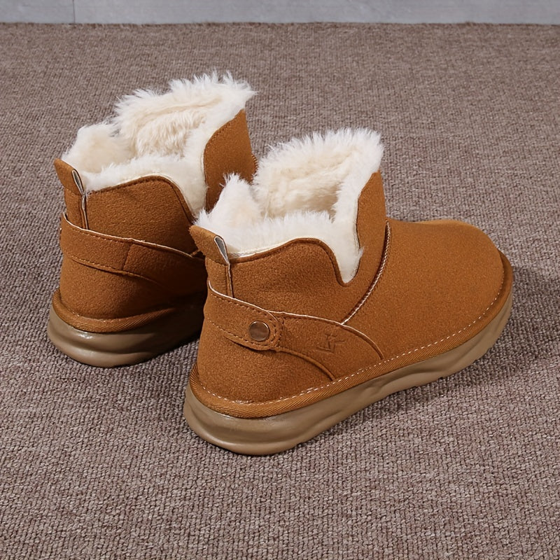 Women's Non-slip Thickened Medium Tube Snow Shoes for Outdoor Activities