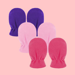 3 Pairs Baby Winter Mittens Fleece Thickened Warm Windproof Gloves