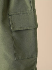 Boys Short Sleeve Shirt & Cargo Shorts Summer Outfit