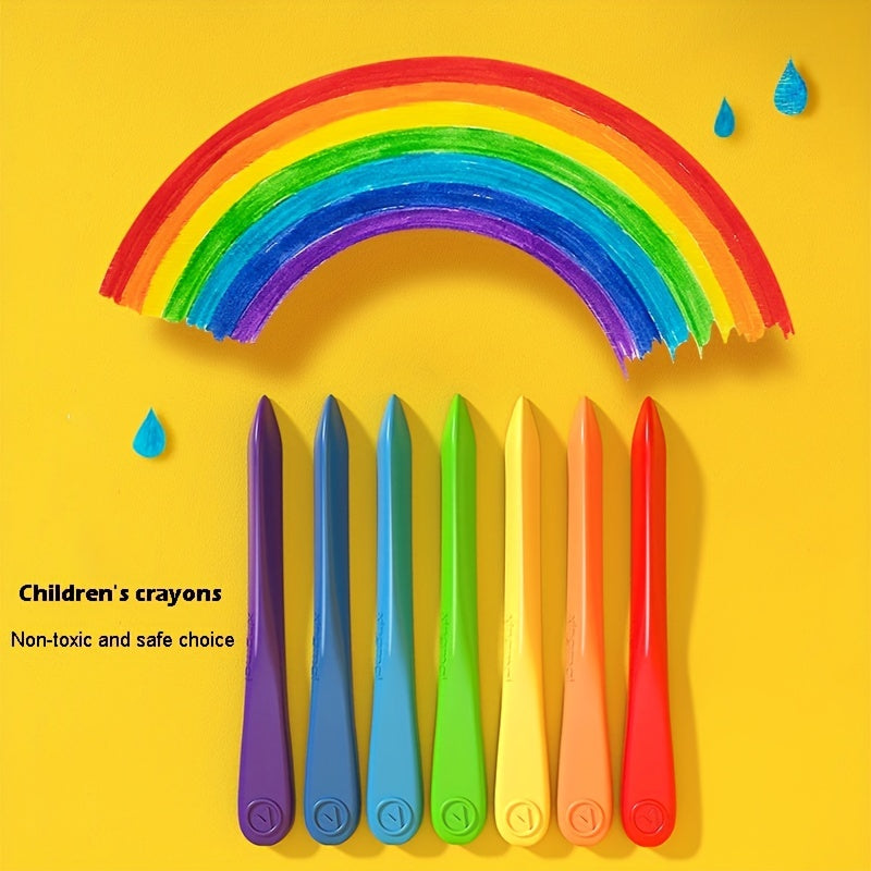 36pcs Triangular Crayon Set with Case for Toddlers - Non Toxic