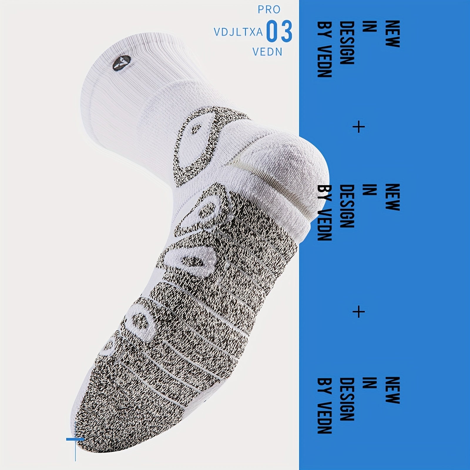 Outdoor Breathable Mid-calf Sports Socks For Men