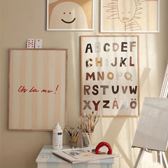 Solid Wood Hanging Painting Framed Inner Frame Pine Wood Frame Artwork