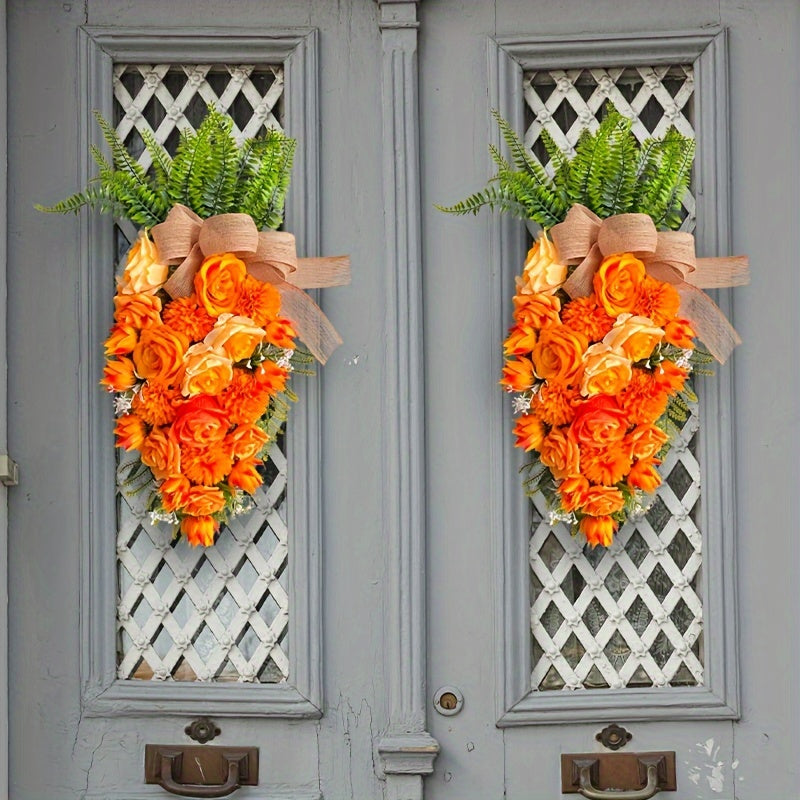 Carrot Flowers Upside Down Tree Spring Decoration