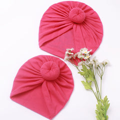 2pcs Parent Child Knotted Cap Thermal Comfortable Cap