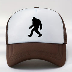 Orangutan Printed Baseball Cap Mesh Breathable Peaked Cap
