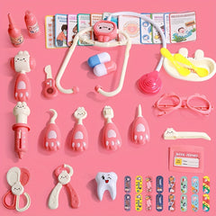 Kids Doctor Kit Pretend Game Toy Dentist Set with Stethoscope Nurse