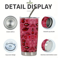 20oz Stainless Steel Insulated Cup Vacuum Flask Coffee Mug with Lid