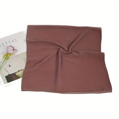 Chiffon Square Scarf Solid Hijab Soft Shawl Casual Headscarf Women Turban
