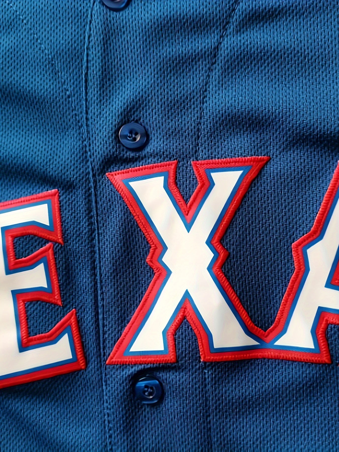 Men's TEXAS Number 5 Print V-neck Baseball Jersey