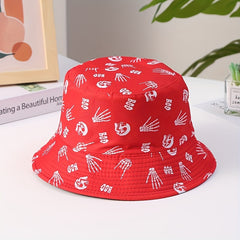 Skull Pattern Fisherman Hat European N Street Hip hop Hat Summer Sun Visor Hat