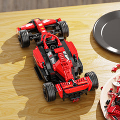 Race Car Building Blocks Toy Model Red Car Model Building Blocks Set