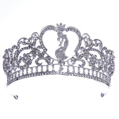 Golden Crystal Crowns Princess Crown Baroque Queen Tiara For Bridal Wedding