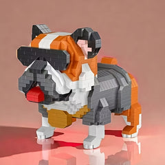 1020pcs Dog Building Block Set for Home and Office Decoration