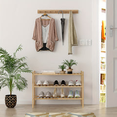 Bamboo Shoe Rack Shoe Storage Organizer