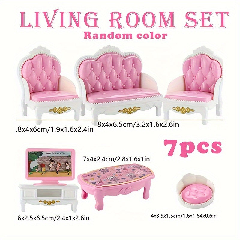 1:12 Dolls House Kitchen Bedroom Bathroom Playset