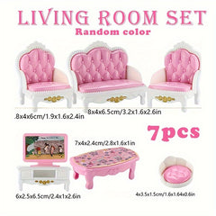 1:12 Dolls House Kitchen Bedroom Bathroom Playset