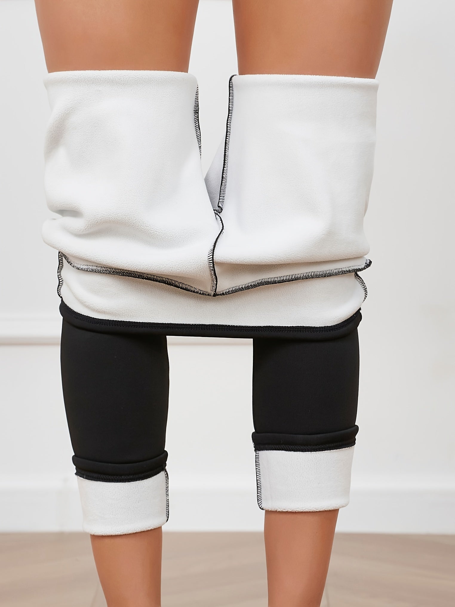Women's Thermal Leggings Fleece Lined Warm Pants Winter Sports