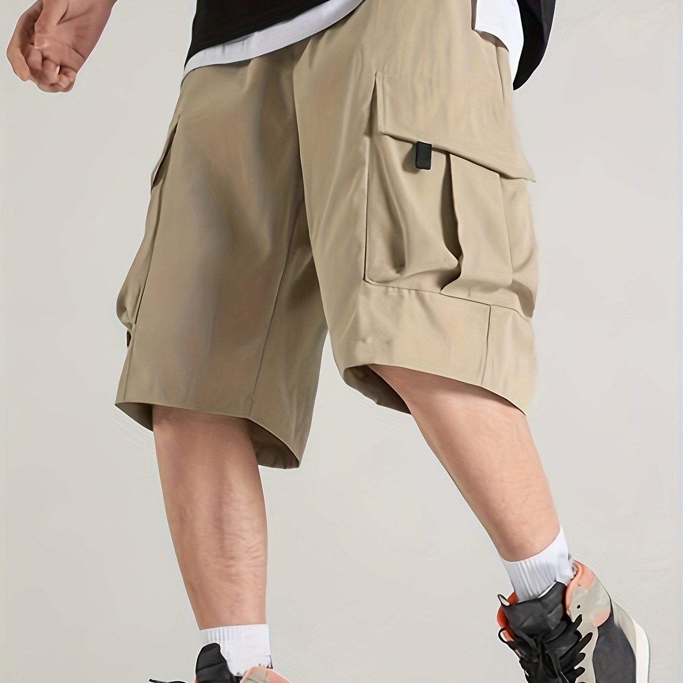 Men's Cargo Short Pants Breathable Baggy Shorts Outdoors