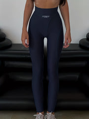 Letter Graphic High Waist Slimming Casual Pants for Women