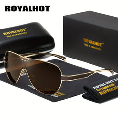 RoyalHot Polarized Rimless Sunglasses Driving Sun Glasses