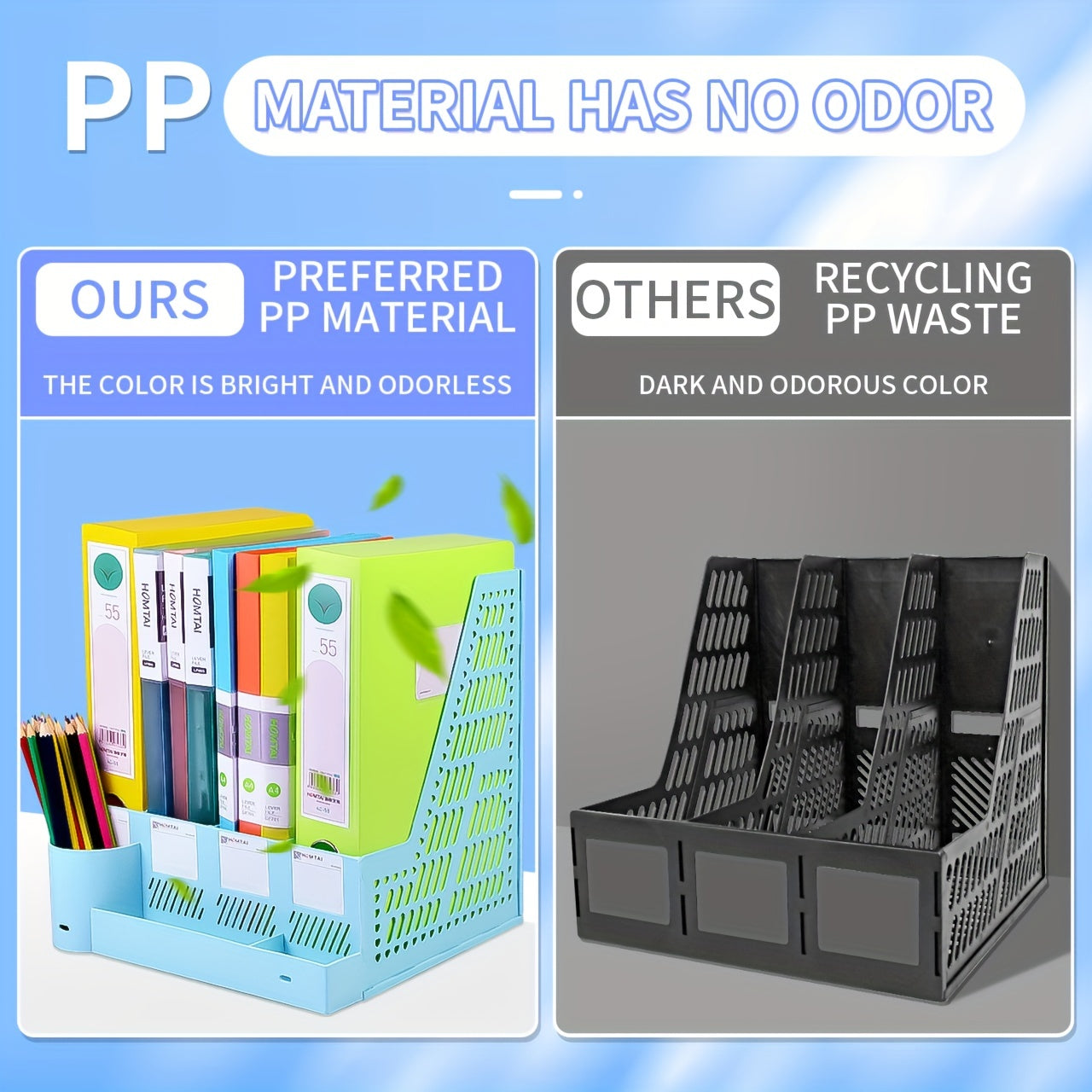 Macaron Desktop Bookshelf A4 File Storage Box Folder Book Stand