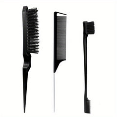 3pcs Teasing Brush Set for Women Dual Edge Eyebrow Brush & Styling Comb