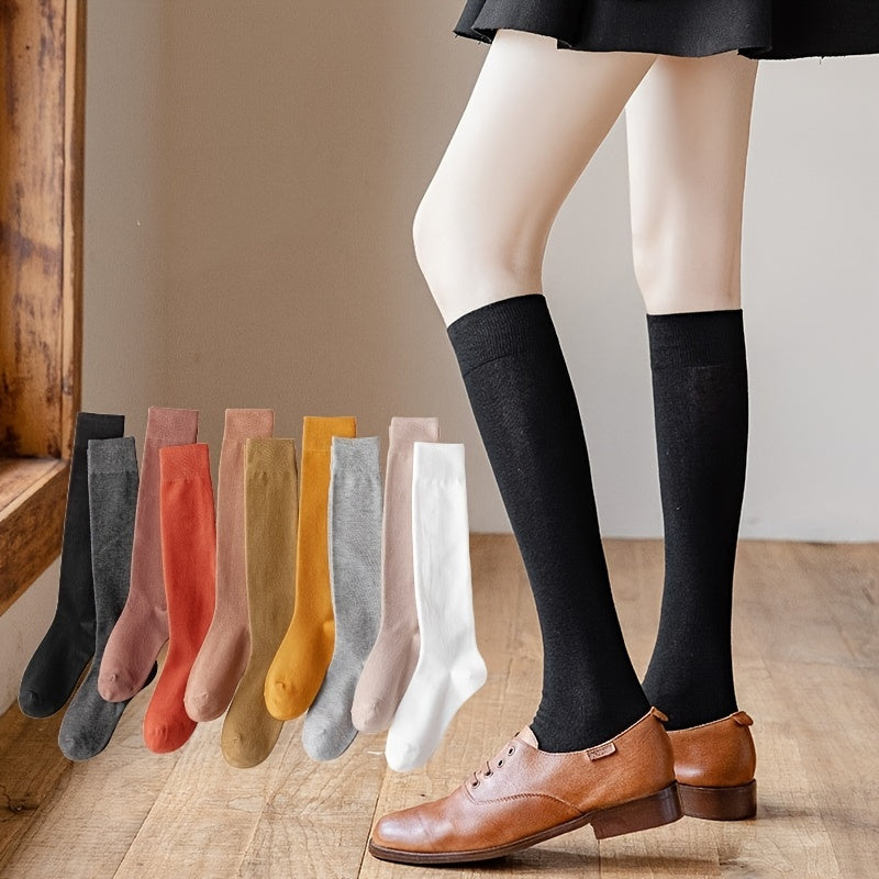 Comfortable Cotton Crew Socks for Women