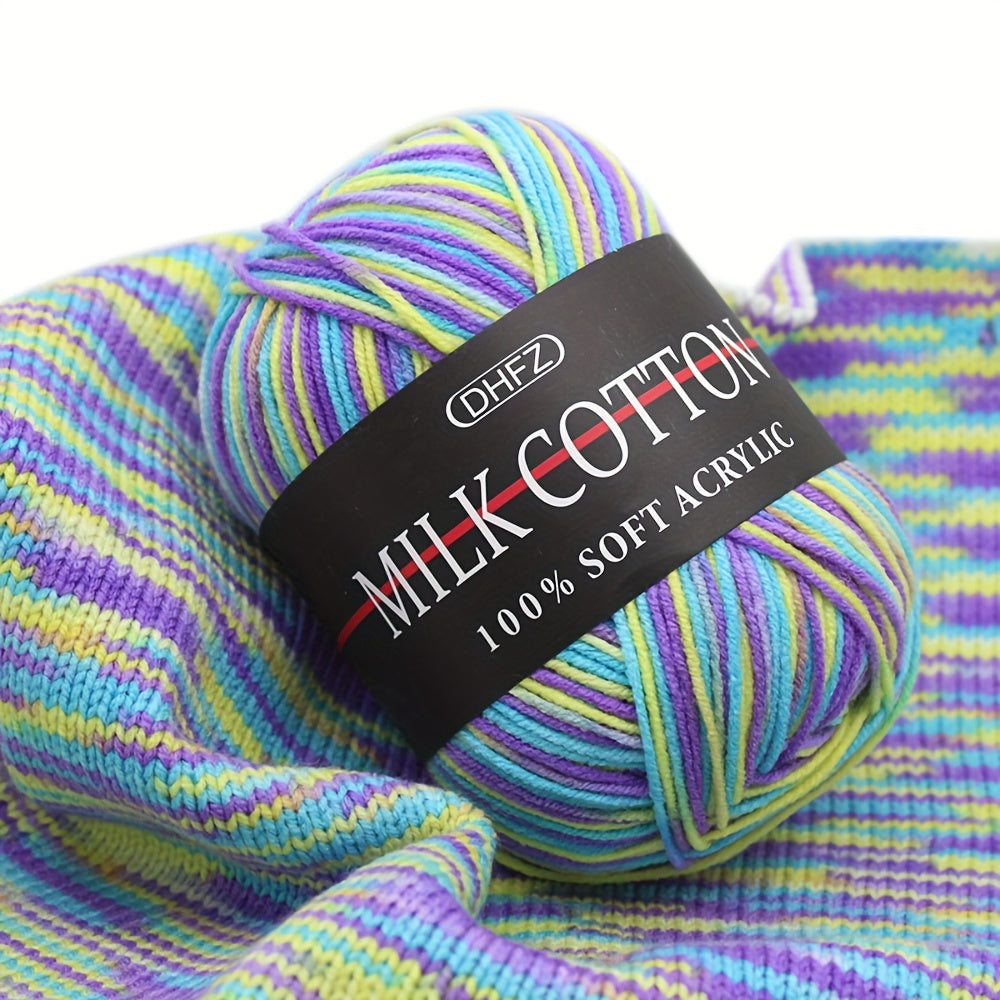 2pcs Milk Cotton Yarn 100 Acrylic Soft Warm Yarn for Crochet Knitting