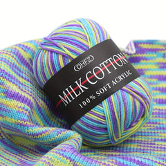 2pcs Milk Cotton Yarn 100 Acrylic Soft Warm Yarn for Crochet Knitting