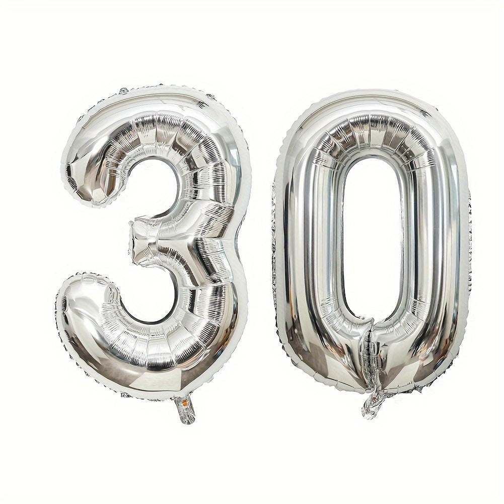 2pcs 81 28 Cm Number Foil Balloons Birthday Party Decor Supplies