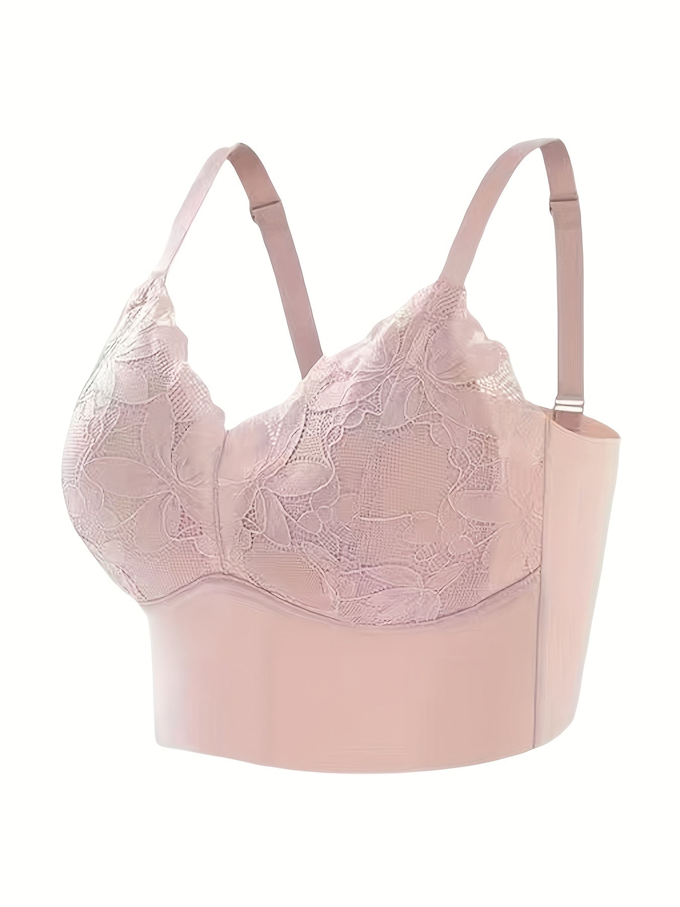 Lace Wireless Push-Up Bra Comfy & Breathable