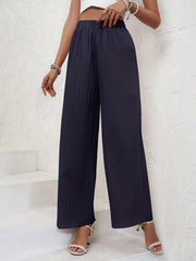 Wide Leg Casual Pants for Women Elastic Waist
