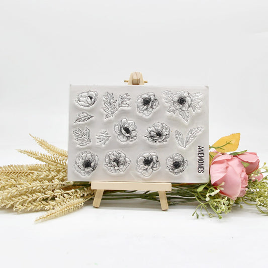 Flower Silicone Stamp for Crafts