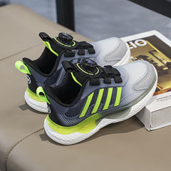 Boys' Basketball Shoes Rotating Buckle Non Slip Sneakers