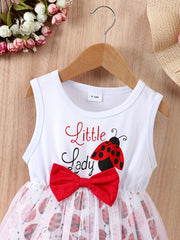 Baby Girls Casual Cartoon Mesh Skirt for Summer