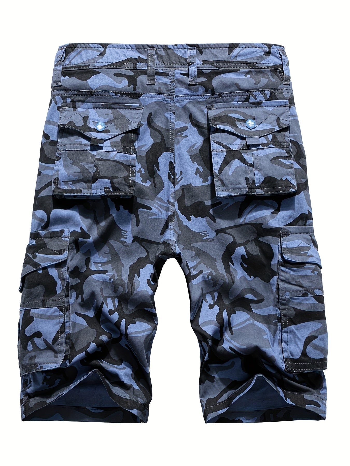 Men's Camo Cargo Shorts With Pockets Street Wear