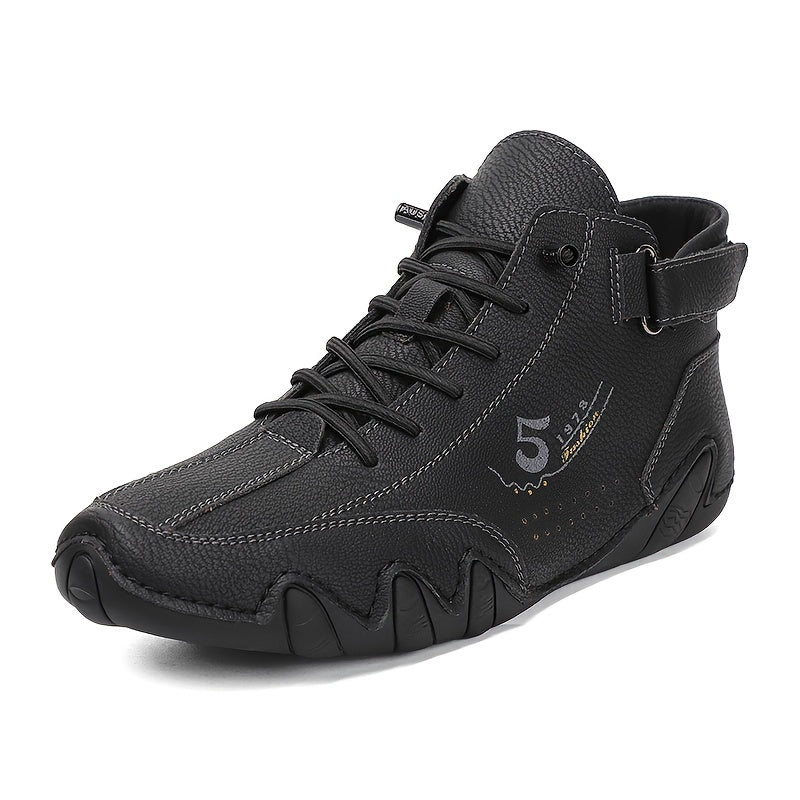 Men's Retro Casual Ankle Sneakers Anti-Skid Slip On Shoes for Outdoor Hiking