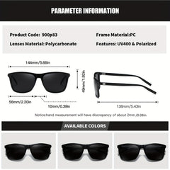 RoyalHot Polarized Square Sunglasses Aluminum Magnesium Frame