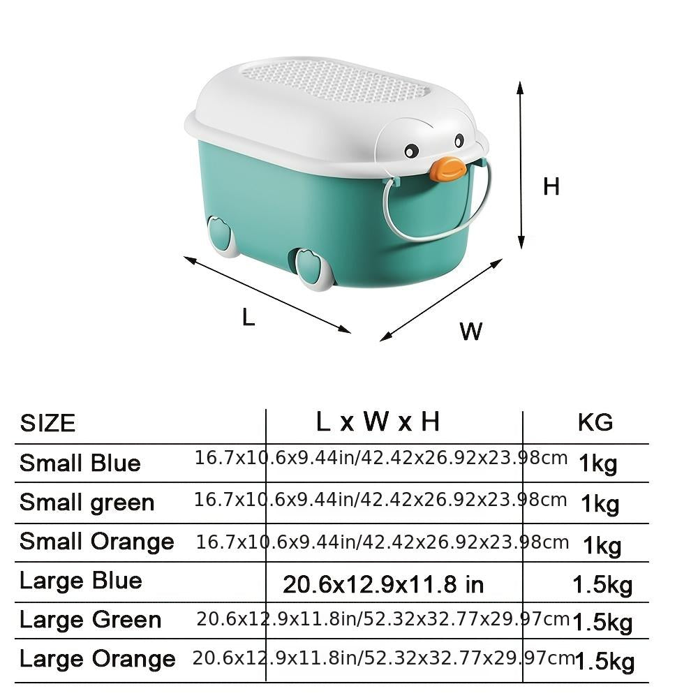 Children's Toy Storage Box Cartoon Building Blocks Baby Clothes Organizer