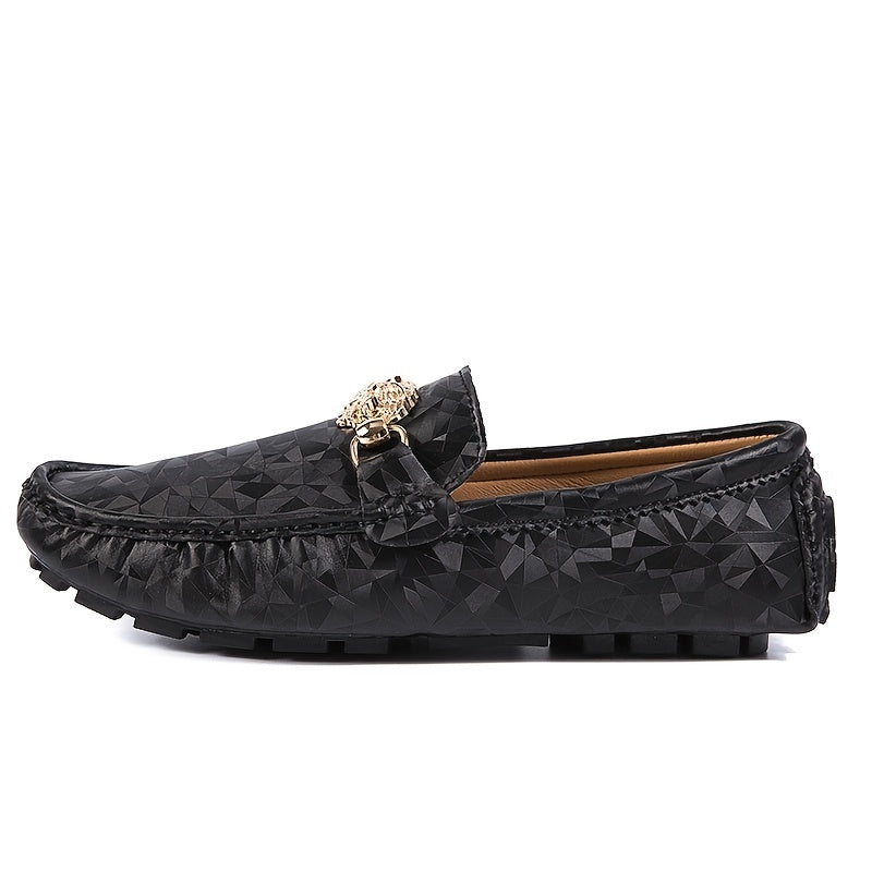Women's Metal Decor Loafers Slip On Casual Shoes