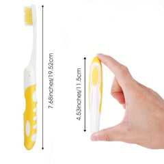 2pcs Folding Toothbrush Portable Soft Travel Toothbrush Camping & Hiking