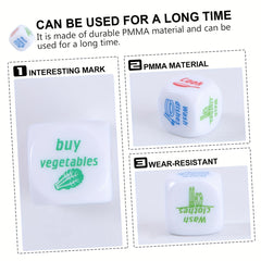 Novelty Housework Dice Game for Couples Birthday Party